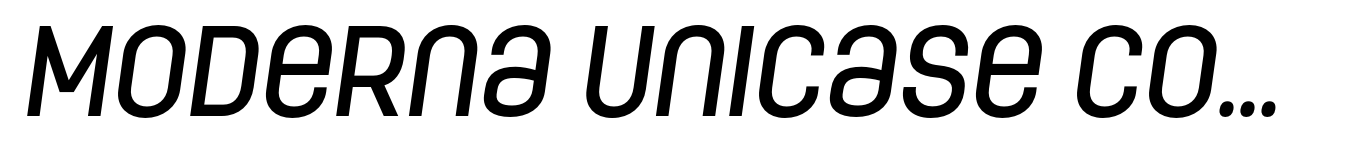 Moderna Unicase Condensed Medium Italic